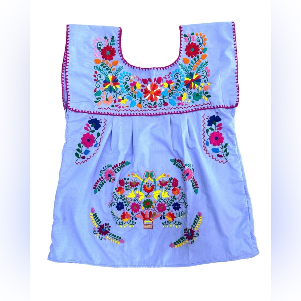 Flora Embroidered Blouse Lilac